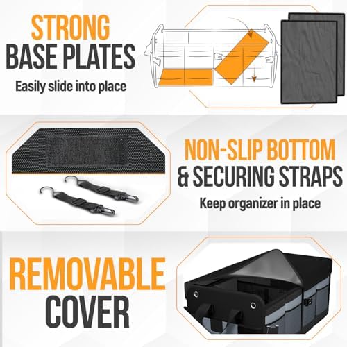 FORTEM Trunk Organizer - Collapsible Car Organizer & Storage Bag for SUVs