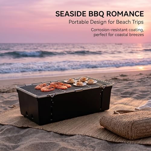 Small BBQ Charcoal Grill Portable Outdoor Fire Pit Grill