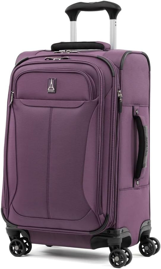 Travelpro Tourlite Softside 2-Piece Set, Expandable Luggage with 4 Spinner Wheels, Lightweight Suitcase, 21" Carry-On, 29 Check Large, Deep Purple