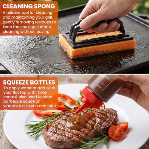 Griddle Accessories Kit for Blackstone and Camp Chef, Flat Top Grill