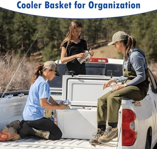 Cooler Basket for RTIC 52 & 72 Qt Ultra-Light Coolers, Heavy-Duty Ultra-Tough Cooler Basket Tray Insert Accessories for Organization