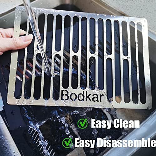 Bodkar Charcoal Grill, Portable BBQ Smoker - Lightweight Tabletop Outdoor Grill for Camping, Picnics, Garden, Beach Parties - 6"*4.6"*4.9