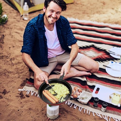 Non-Stick Cookware Set 4Pcs Pots and Pans Set for Outdoor Picnic Travel