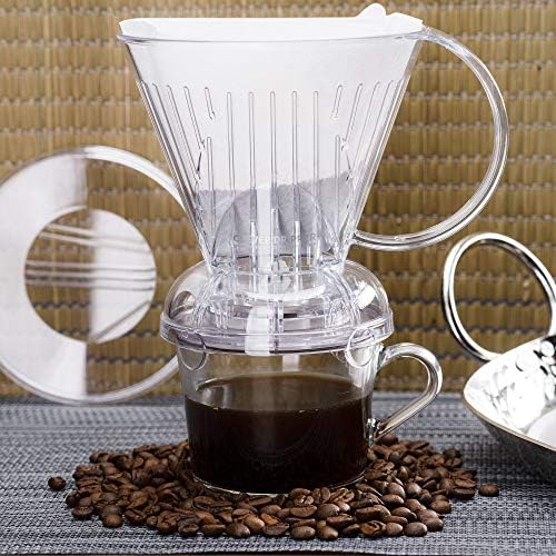 Clever Coffee Dripper | Large 18 oz | Clear | BPA-Free | 100 Filters