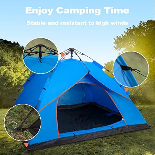 DIMAR GARDEN Pop Up Camping Tent Instant Automatic Tent,Outdoor Quick Setup