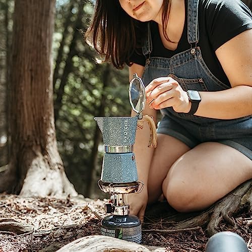 GROSCHE Milano Stovetop Espresso Maker Moka Pot 9espresso Cup 15.2oz Indigo