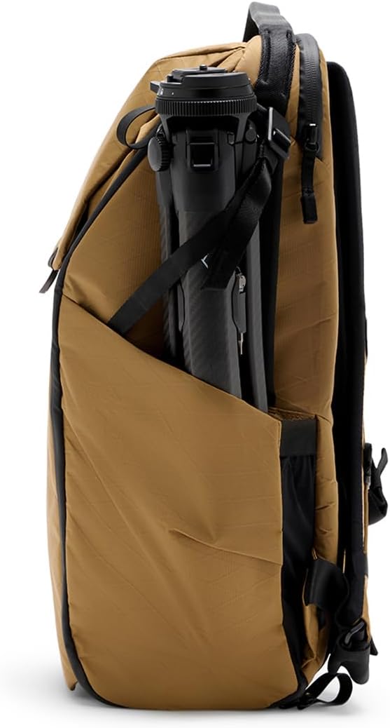 Peak Design Everyday Backpack 30L, Coyote, MagLatch Top, Dual Side Access, FlexFold Dividers, Fits 15" or 16" Laptop, For Camera Carry, Daily Commutes or Travel, Versatile Backpack for Men & Women