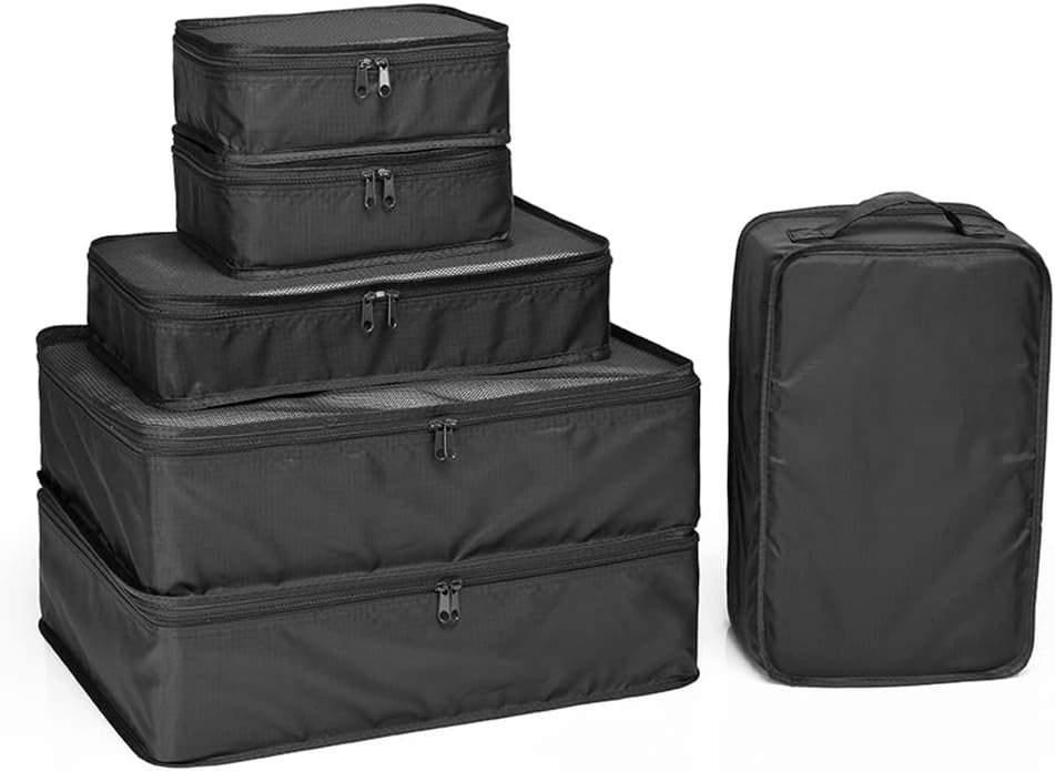 JJ POWER Travel Packing Cubes, Luggage Organizers with Shoe Bag