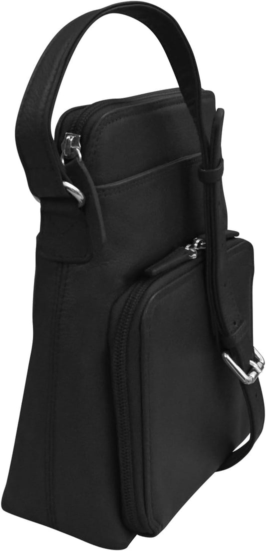 ili New York Genuine Leather Crossbody Bags for Women - Premium RFID Blocking Shoulder Bag Organizer with Adjustable Strap