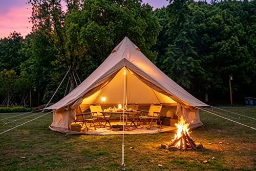 Pop Up Yurt Cabin Tent Waterproof Large Family 4-8 Person Easy Set