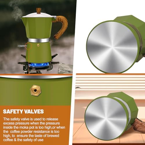 12 Cup Aluminum Espresso Stovetop Moka Pot Express Coffee Maker Percolator Italian Classic Mocha Coffee Machine for Italian and Cuban Cafe Brewing for Home & Camping 600ml 20oz