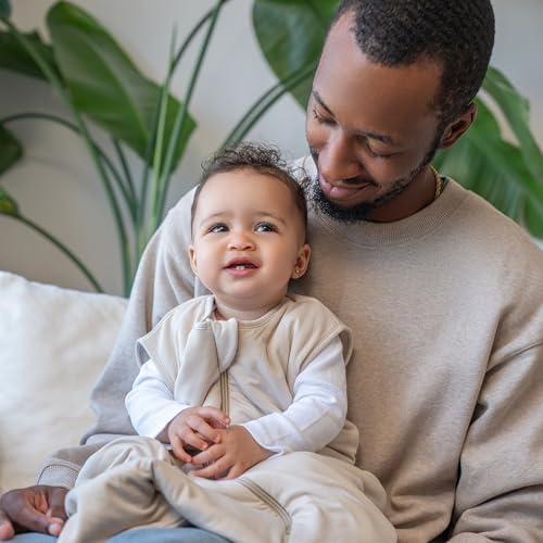 HALO SuperSoft Bamboo Wearable Blanket 1.5 TOG – Buttery Soft, Plush Baby Sleep Sack for Newborns, Infants & Toddlers, Hip-Healthy Design, Machine Washable, 0-6 Months, Small, Oat