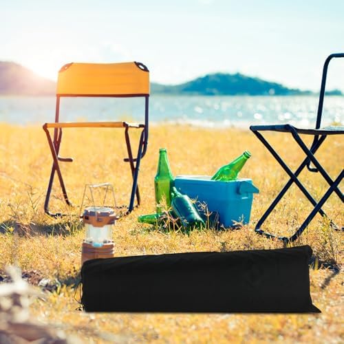2 Pack 43.3×13.7 Inches Heavy Duty Camping Chair Replacement Bag Large Folding Chair Carry Bag with Adjustable Shoulder Strap Oxford Cloth Storage Tent Bag for Outdoor Camping Travel Sports (Black)
