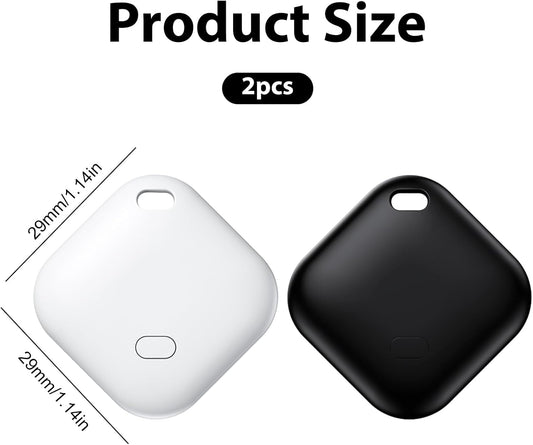 2 Pack GPS Vehicle Tracker, Hidden Vehicle Tracker, No Subscription and Monthly Fees and SIM Card Required, Tracker with Sound, Works with Find My, Suitable for Children, Pets, Vehicles (iOS only)