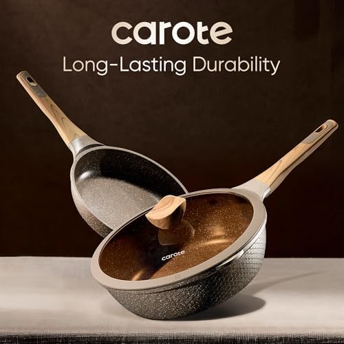 CAROTE 26pcs Pots and Pans Set, Nonstick Cookware Sets