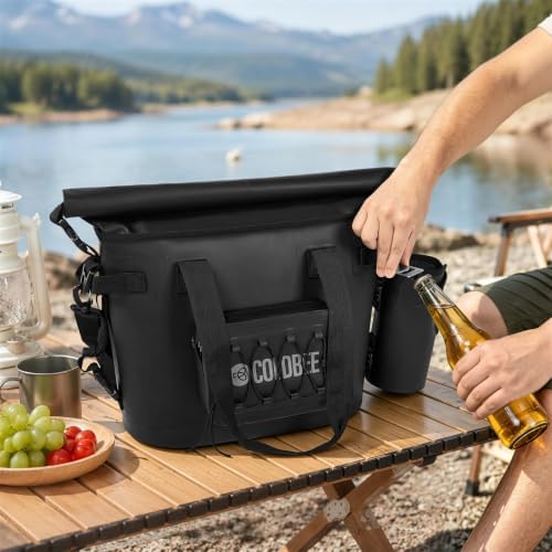 Coldbee 3-in-1 Waterproof Soft Cooler, Pouch & Cup Holder,12H Cold