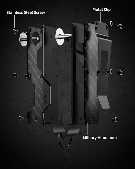 Key Organizer Compact Key Holder Metal Key Chain Minimalist key case key holder for keychain Secures 1-5 Keys