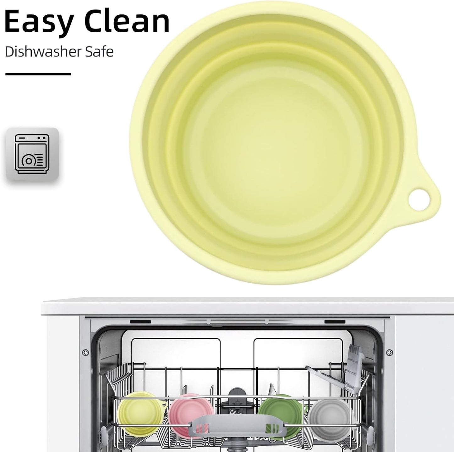 Silicone Collapsible Travel Cup Set - 4-Pack Foldable Mugs with Lids for Camping, Backpacking, Coffee & Outdoor (170ml, Pink/Light Green/Dark Green/Gray)