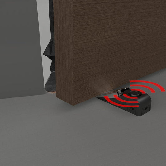 4 Packs Upgraded Door Stop Alarm Portable Wedge Door Stoppers Security Alarm 120db Entrance Alert Loud Door Stop Alarm for Travel Home Apartment or Dorm (4 Packs)