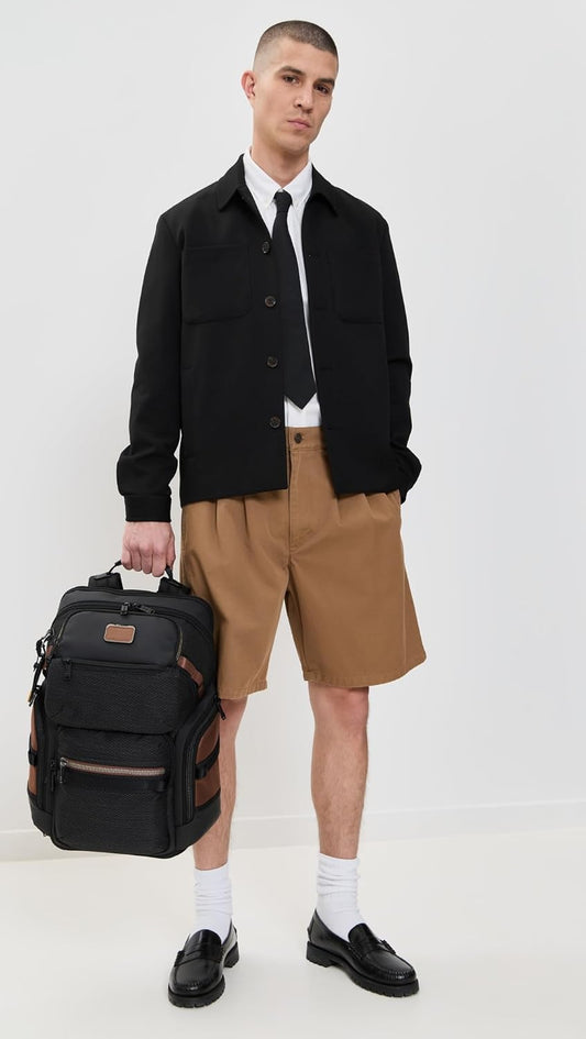 TUMI - Alpha Bravo Nomadic Backpack - Men's Durable Carry On Bag - 18.8" X 15.0" X 9.0" - Fits up to 15" Laptop - Black Onyx