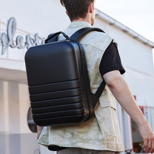 SOKOK Carry On Travel Backpack Waterproof Business Backpack with Laptop Compartment, Slim Hardshell Computer Backpack for Men and Women, Black