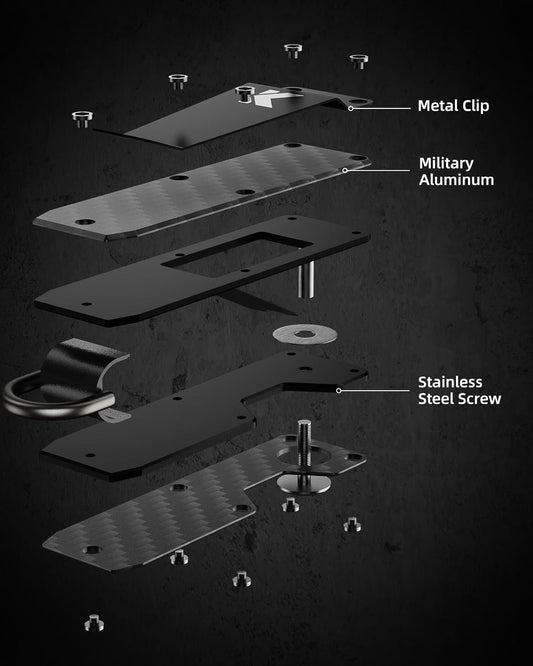 Key Organizer for Men Compact Key Holder Minimalist Key Case Metal Key Chain Key Holder for Keychain Secures 2-5 Keys