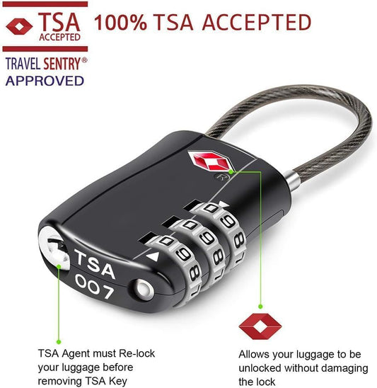 DUSLANG 17 Inch Laptop Backpack for Travel Water Resistant College Backpack for Men/Women Laptop Bag with USB Charging Port and Red TSA lock,Black