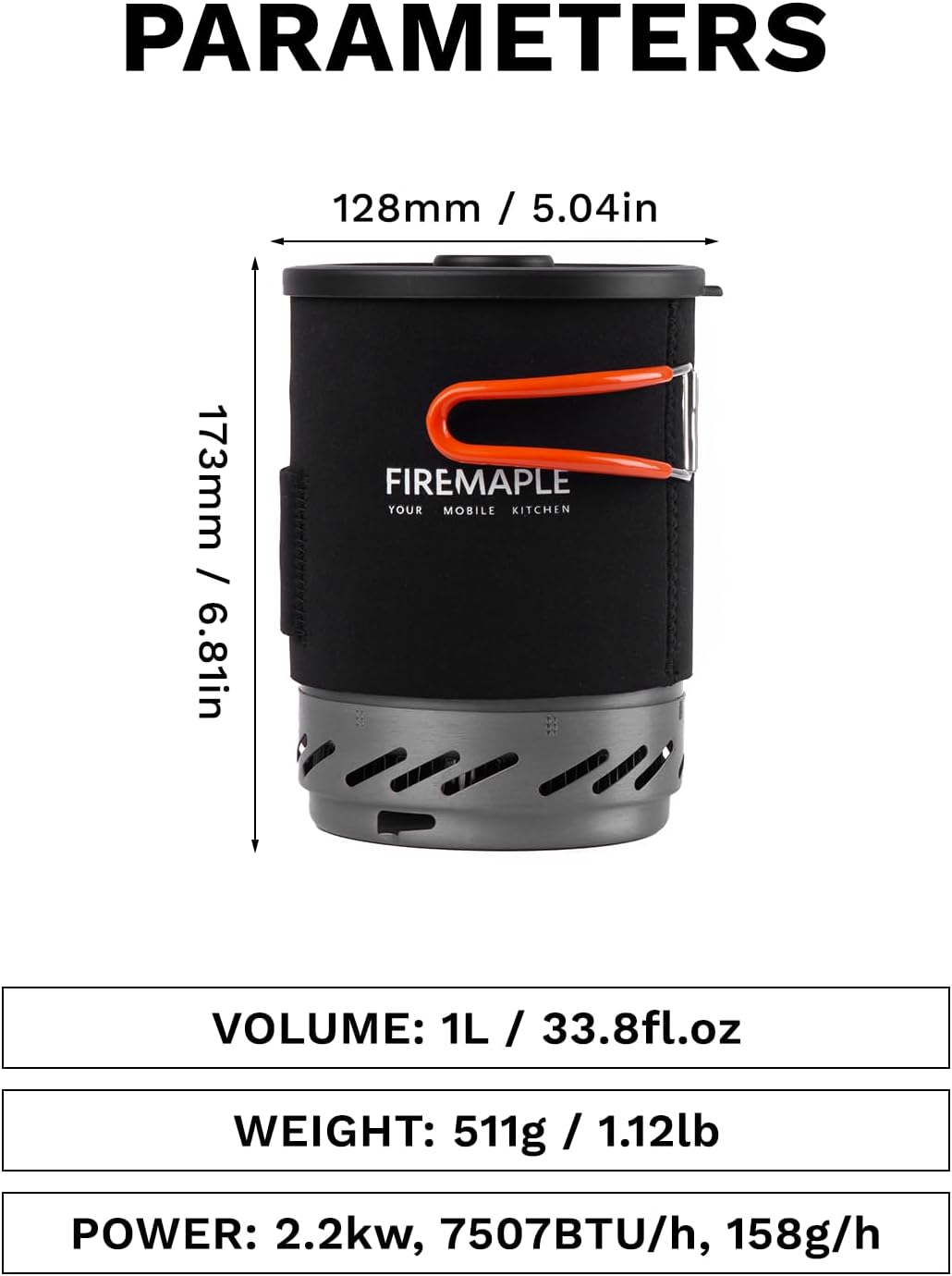 Fire-Maple "Fixed Star 1" Backpacking and Camping Stove System | Outdoor Propane Cooking Gear | Portable Pot/Jet Burner Set | Ideal for Hiking, Trekking, Fishing, Hunting Trips and Emergency Use