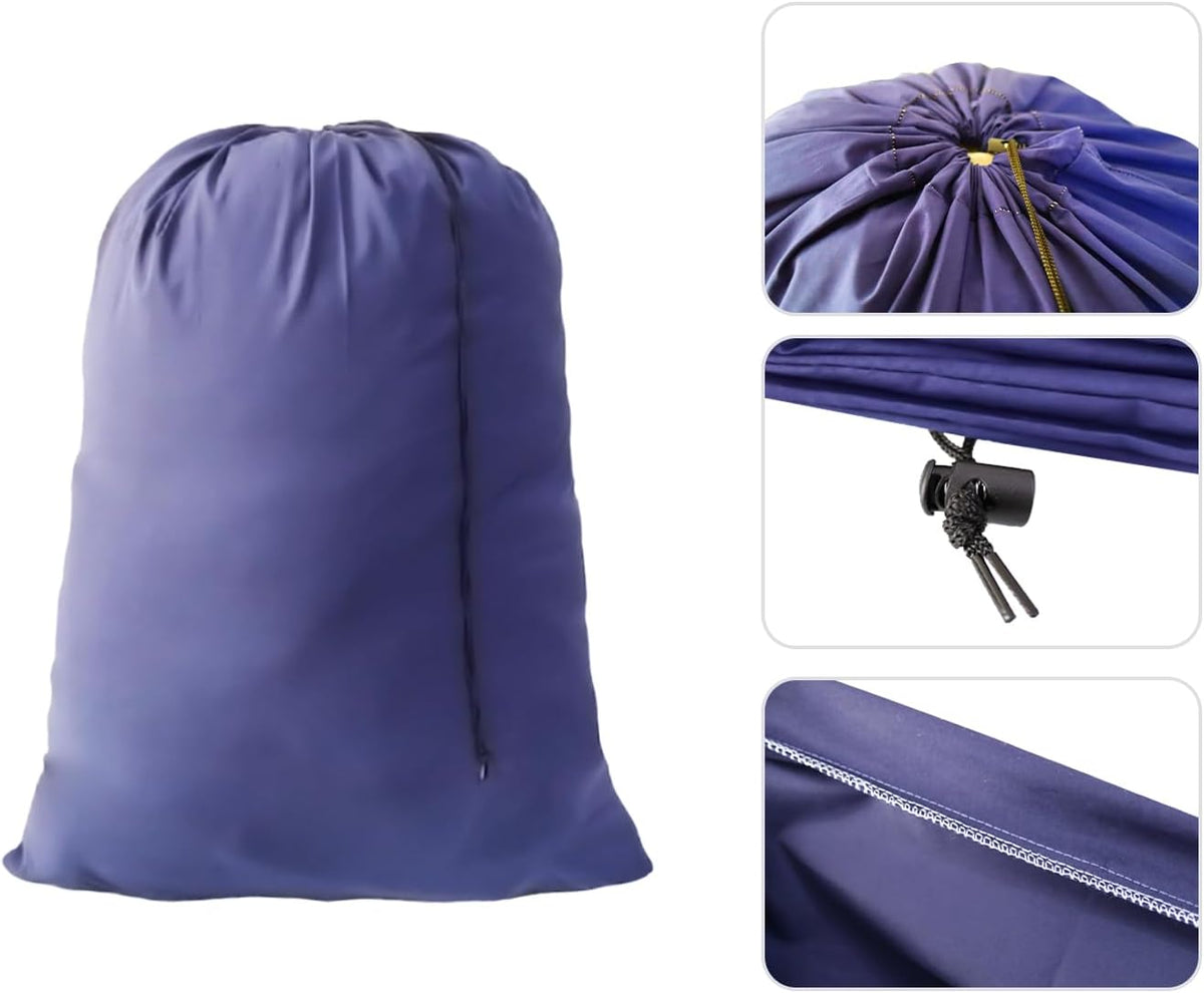 Extra Large Laundry Bag Blue 30"x40" Dirty Clothes Organizer with Drawstring Closure for college, dorm and apartment dwellers Home Dorm Travel Basket (12PCS Blue)