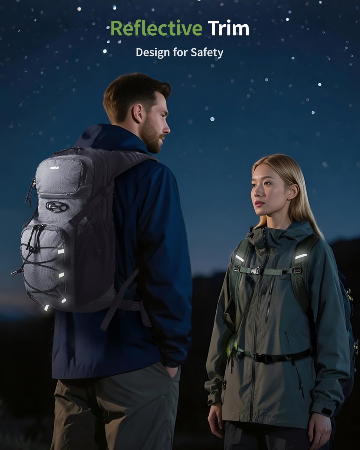 ECOHUB Hydration Backpack for Men Women, 20L Lightweight Hiking Daypack Cycling Backpack with 2L Water Bladder, Insulated Hydration Pack with Waist Pack