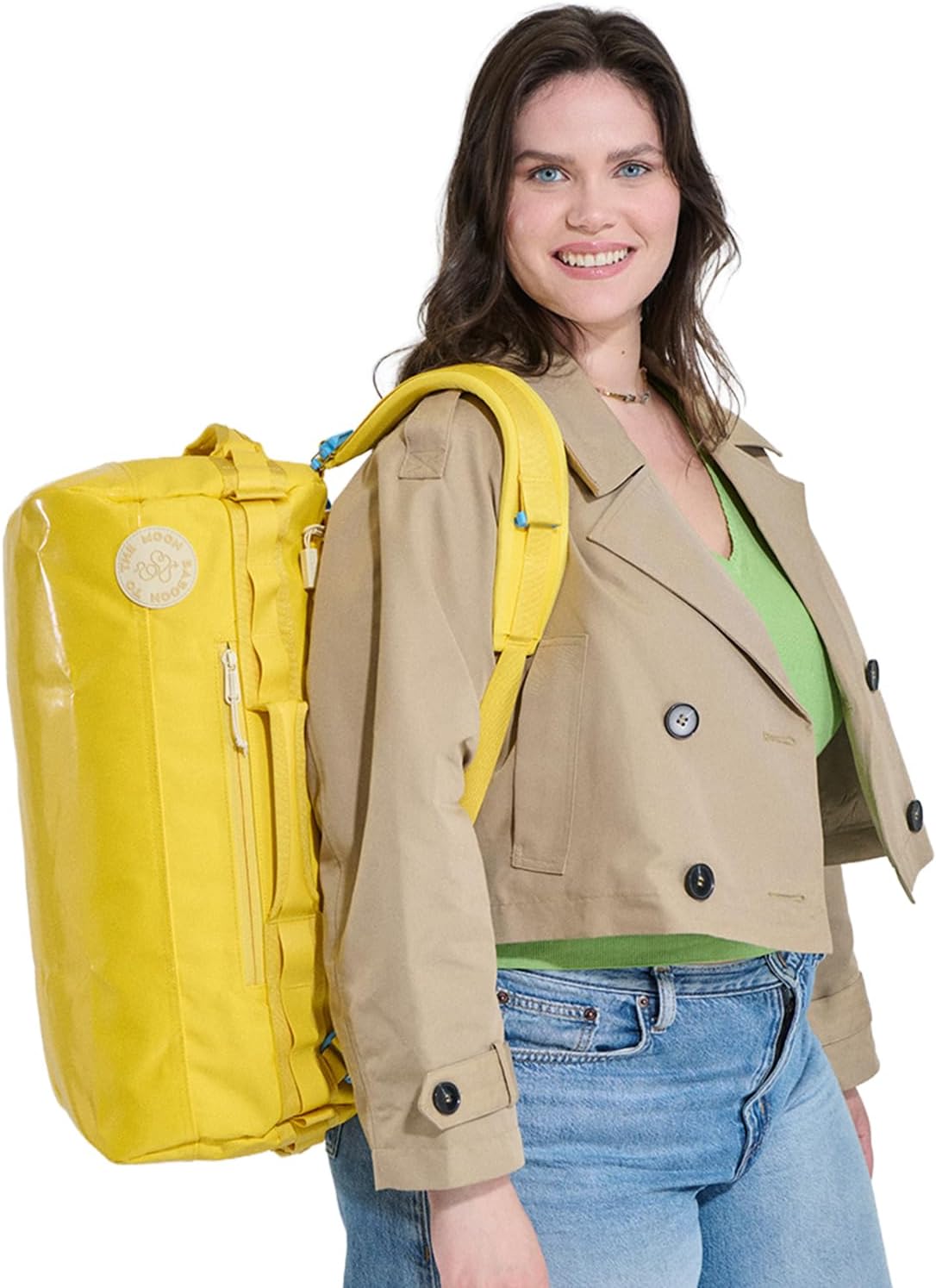 Baboon to the Moon Go-Bag Small 40L – Detachable Straps, Small Duffle Bag for Travel, Gym Bag for Women, Mens Travel Bag, Duffel Bags for Traveling, Travel Duffel Bags for Women (Amber)