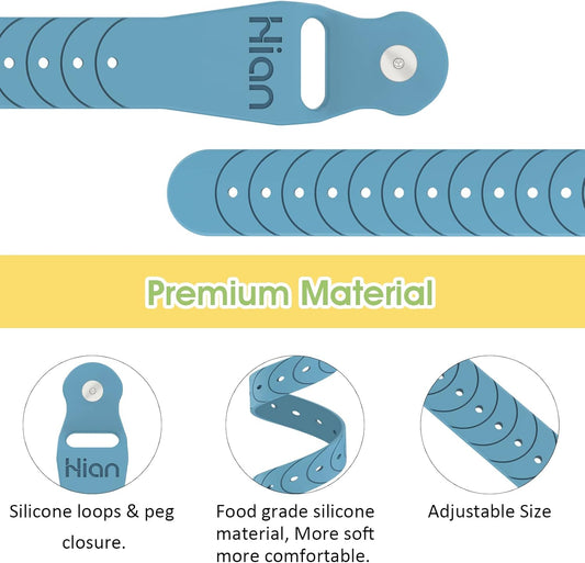 Hion Motion Sickness Bracelets Sea Sickness Wristbands for Motion Sickness/Morning Sickness/Pregnancy Nausea Anti Nausea Wristband Acupressure Nausea Bands Motion Sickness Bands(2Pairs Blue)