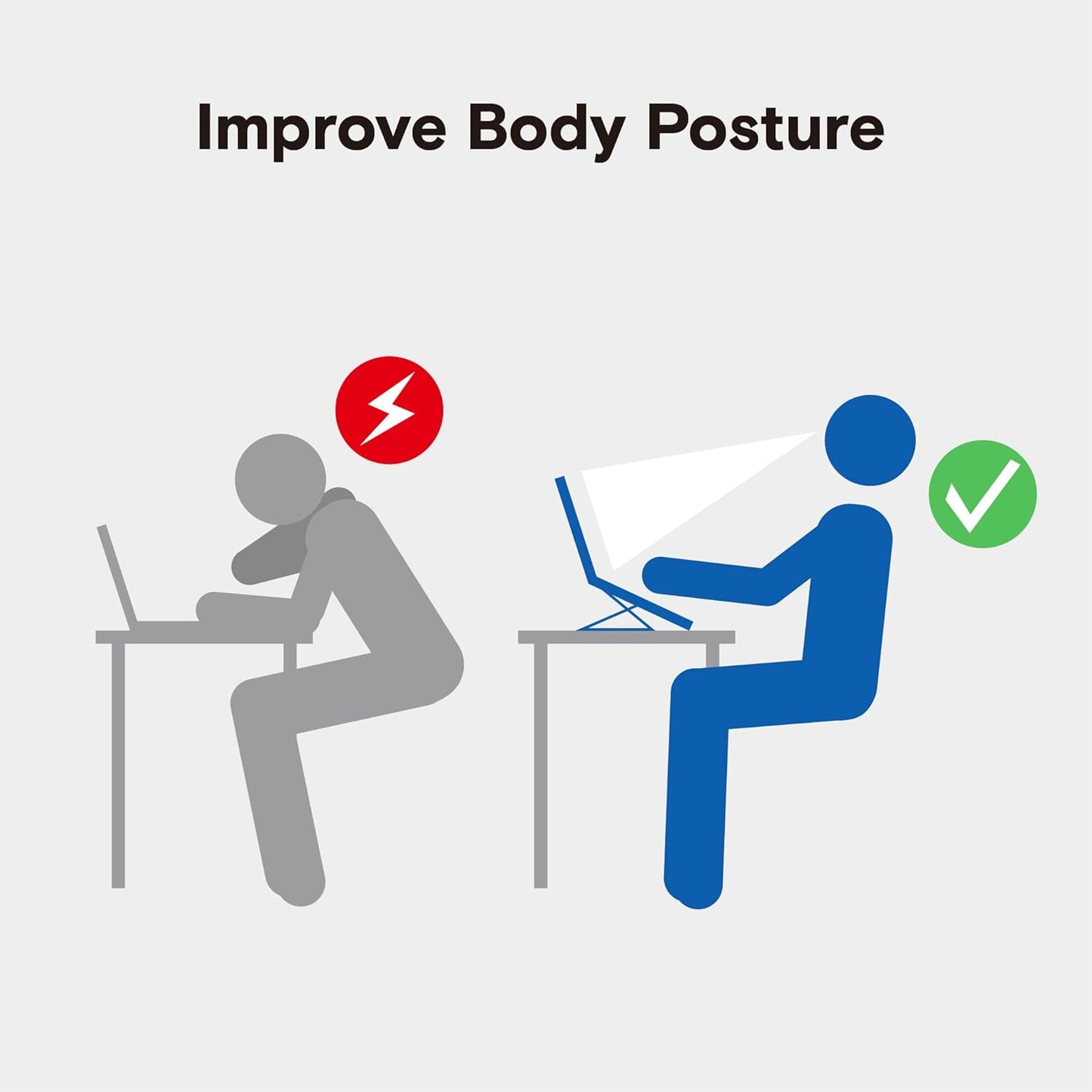 MOFT Laptop Stand for Desk, Stick-On Computer Stand with Dual-Angle, Ergonomic Laptop Riser Holder for Travel, Foldable & Portable MacBook Stand Fits 11.6"-16" Laptops, Black (Adhesive Version)