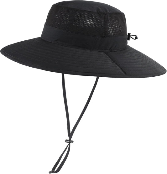 Home Prefer UPF50+ Mens Sun Hat Wide Brim Fishing Hat Foldable Large Brim UV Protection Sun Hat for Men Women Beach Gardening