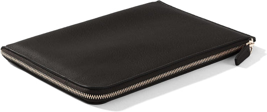 Leatherology Black Onyx Leatherology Slim Zip Travel Wallet - Compact and lightweight, Versatile storage, Zip closure