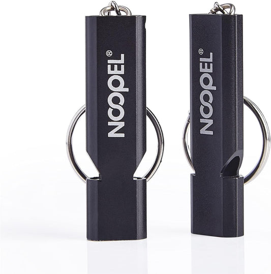 Noopel Emergency Whistles Lifeguard Safety Whistle with Lanyard and Keychain for Outdoor Camping Hiking Boating Backpacking Fishing Kayak Kids Rescue Signaling Loud Survival Whistle
