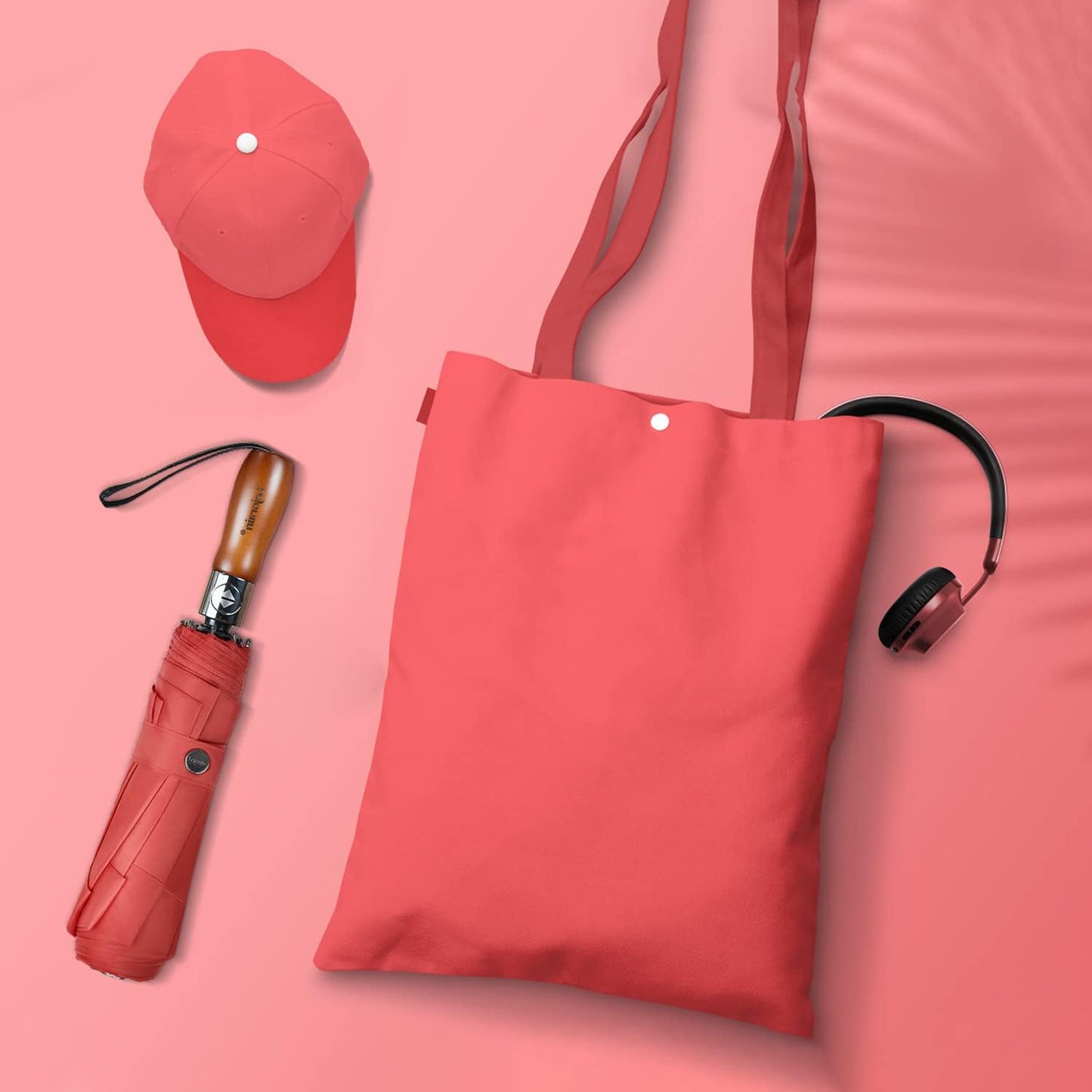 Lejorain Large Folding Golf Umbrella - Compact Mens Umbrellas Travel Rain and Windproof 54inch Collapsible Automatic Open Close Umbrella 210T Teflon Vented Double Canopy