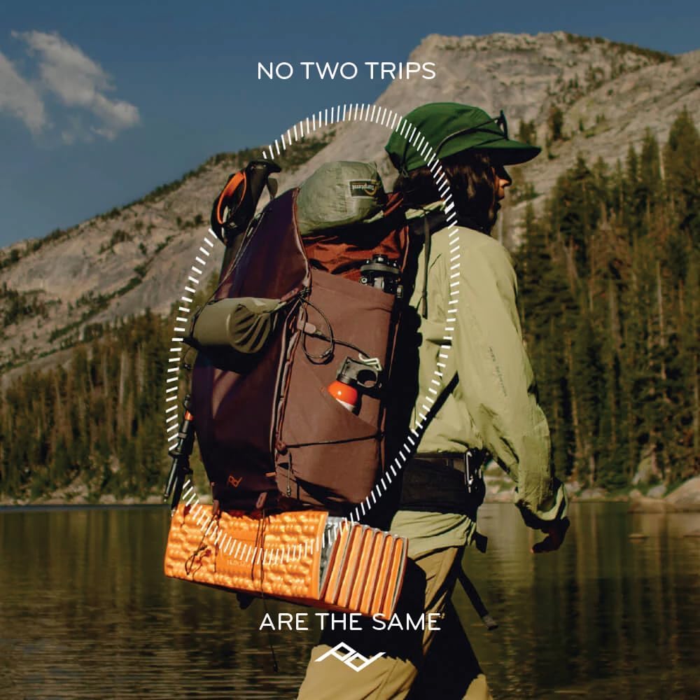 Peak Design Outdoor Backpack 25L, Eclipse, Compact and Lightweight Frameless Daypack, Ultra Cinch Roll-Top Design, Ideal for Day Hikes, Camera Carry and Commuting, Versatile Backpack for Men and Women