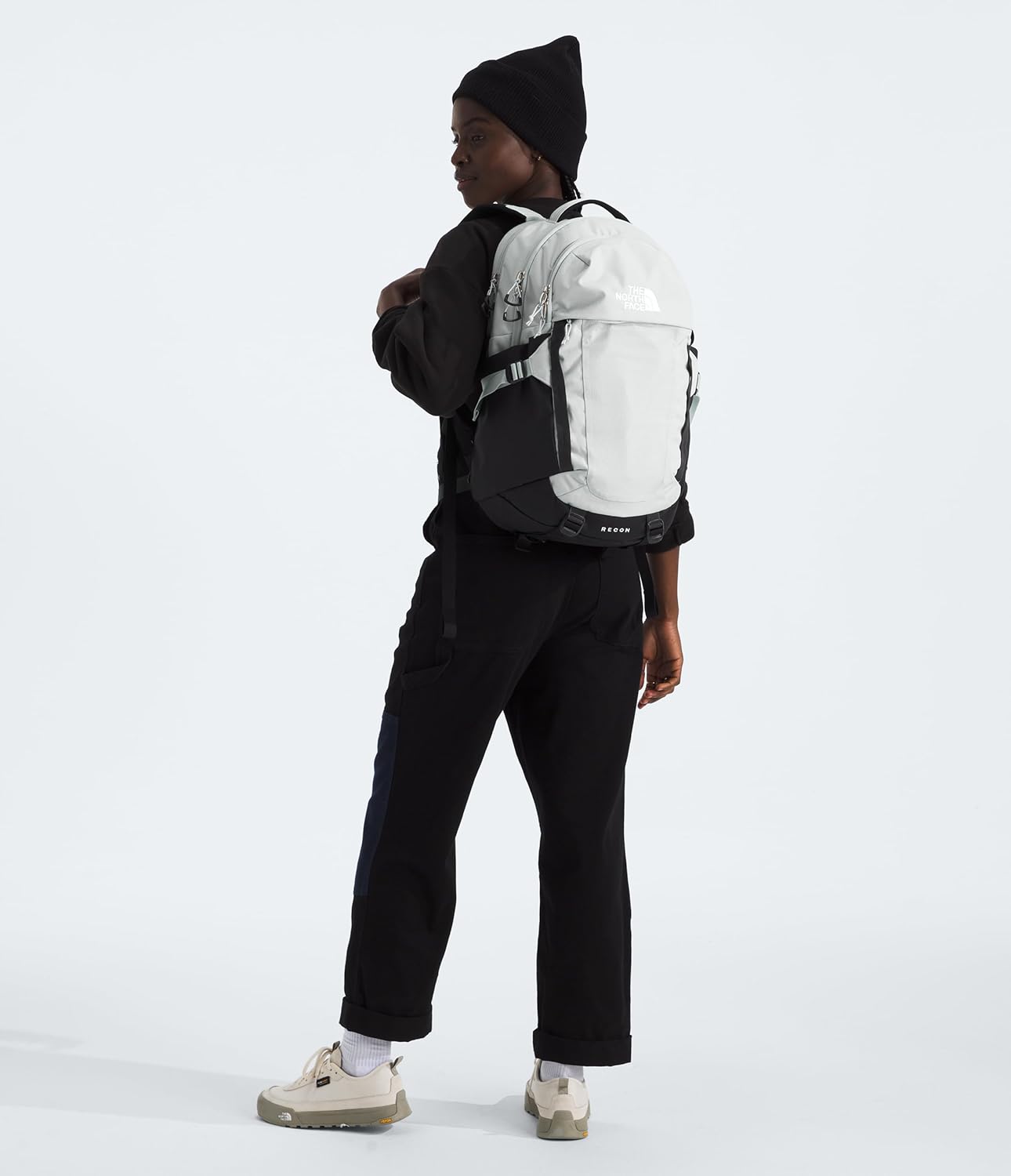 The North Face Recon Everyday Laptop Backpack - PFAS Free, Tin Grey Dark Heather/Asphalt Grey/TNF Black-NPF, One Size