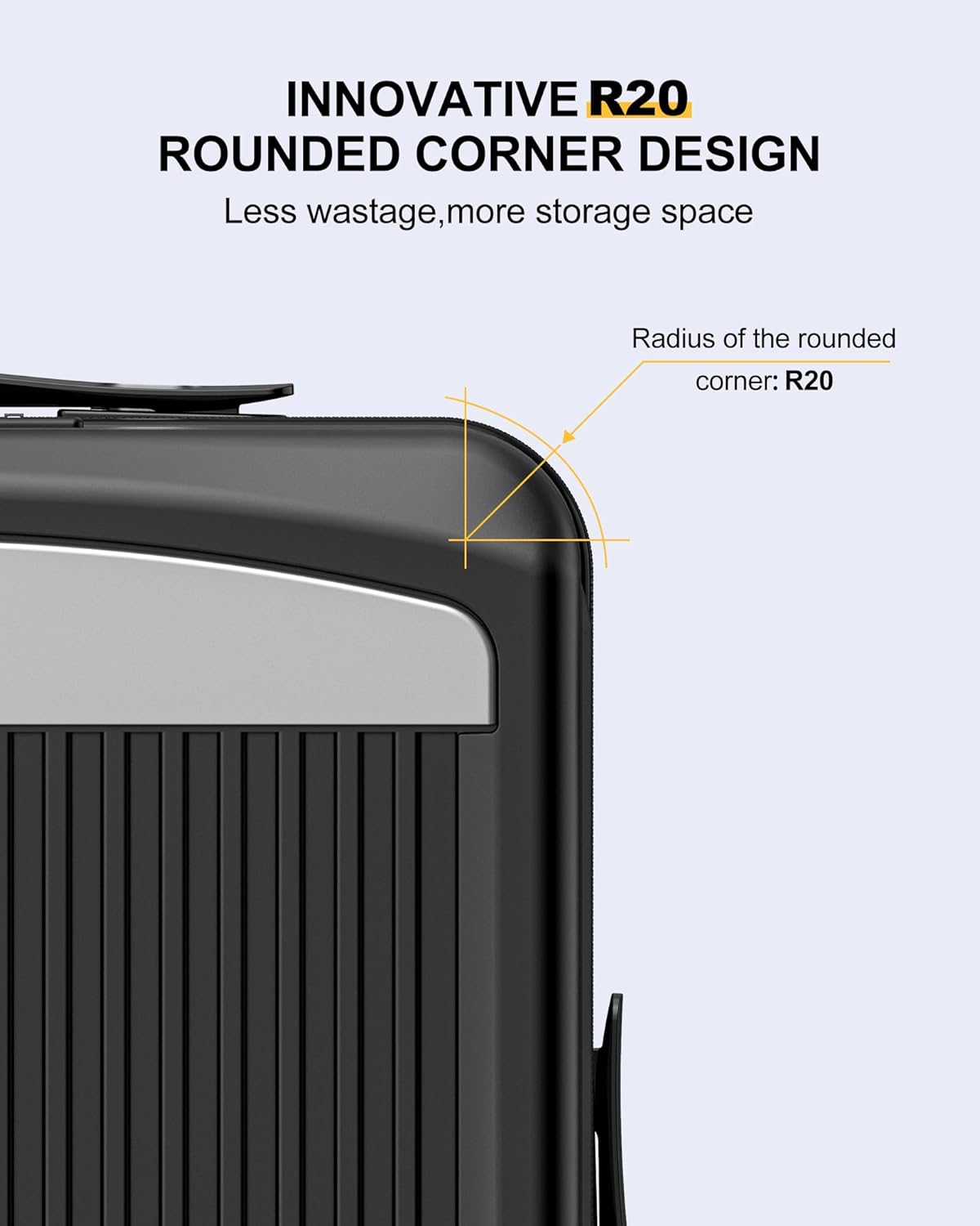 MGB Carry on Luggage 22 X 14 X 9 Airline Approved Suitcase with Wheels,20 Inch Travel Suitcase Lightweight with Spinner wheels And Hard Luggage Airline Approved with TSA Lock Carry on