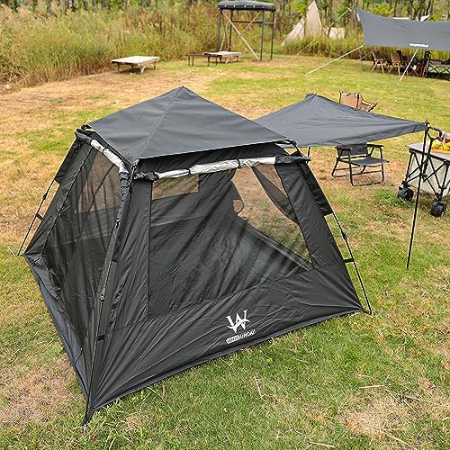 Camping Tent with Instant Setup, Waterproof Tent, 1-2 Person Easy Quick Setup Dome Family Tents for Camping