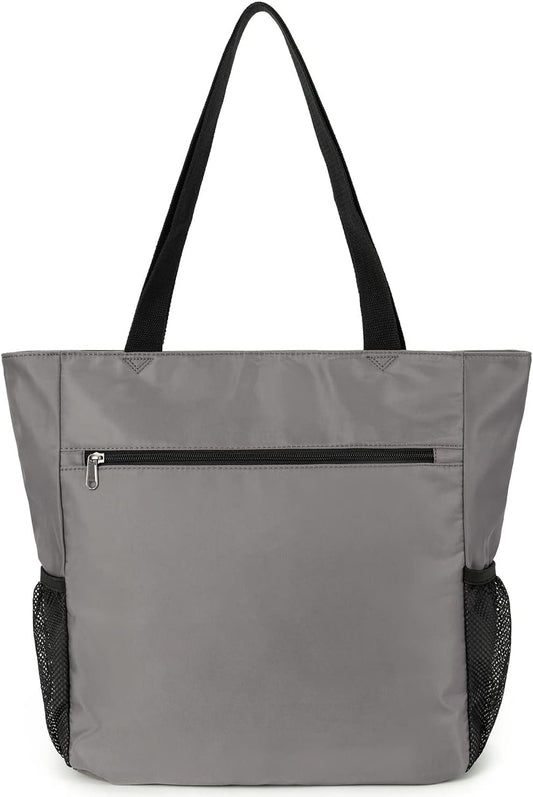 ETidy Large Capacity Foldable Tote Bag With Zipper Water-resistant SandproofWomen Beach Bag Handbag GymBag Travel ShoppingBag