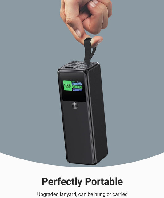 140W Power Bank, 27600mAh 3-Port PD3.1 Portable Charger Power Bank/ Portable Phone Charger with 140W C Port for Phone 16/15/14/13/12 Series, Ma-Book/Pad, Laptop, Tablet, Samsung, Steam Deck, Dell XPS