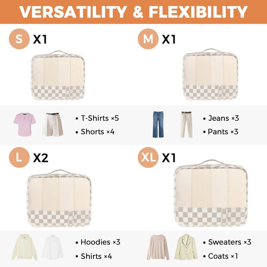 BAGAIL 9 Set Packing Cubes Luggage Packing Organizers for Travel Accessories