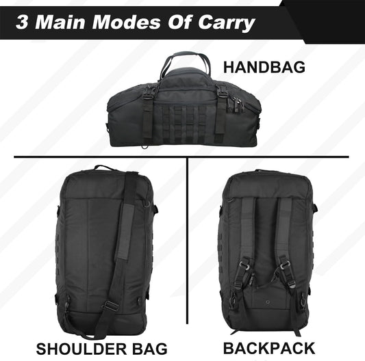 3 In 1 Military Backpack Travel Duffle Bag for Weekender Gym Traveling Workout Deployment