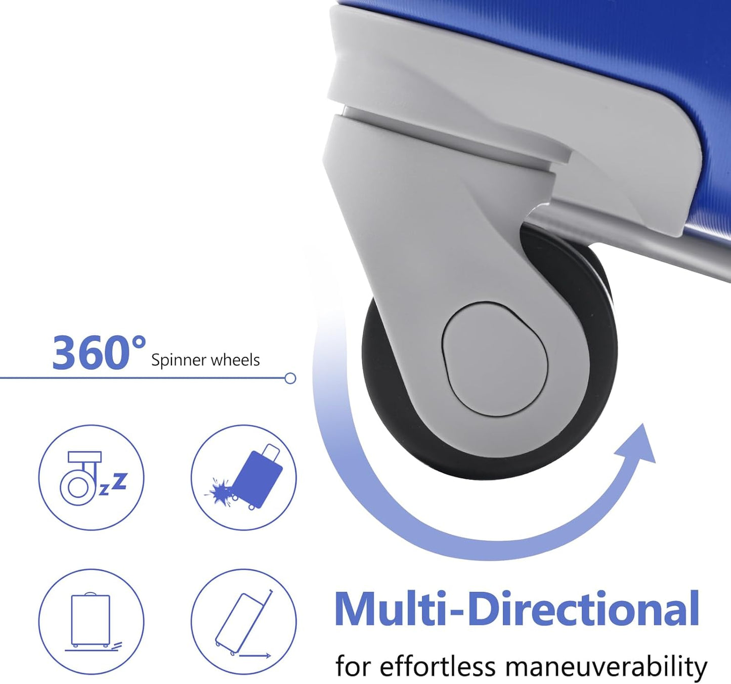 Merax Luggage Set 3 Piece, 20 Inch Carry on Spinner Suitcase with Corner Guards, Lightweight Durable, Airline Approved for Business or Weekend Travel