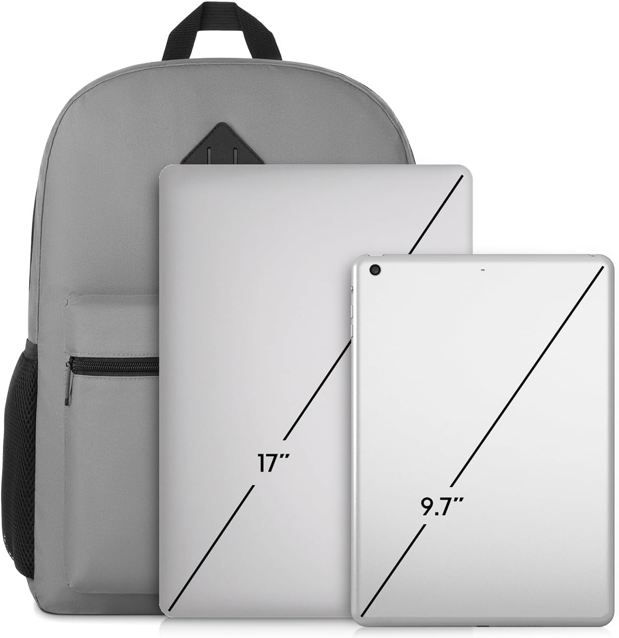 17 Inch School Backpack,Unisex Classic Bookbag Teens Schoolbag with USB Port for High School College Office Work Travel