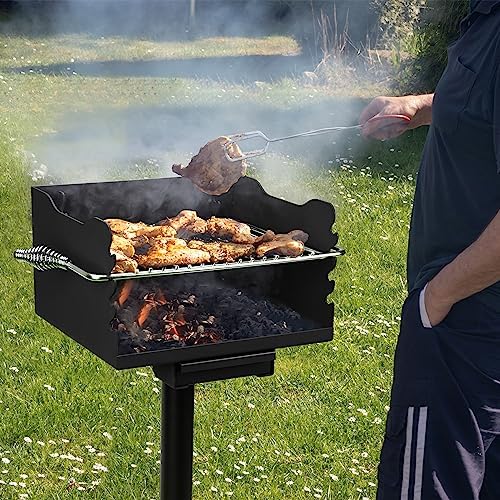 Stanbroil Park Style Charcoal Grill with Adjustable Stainless Steel Grate