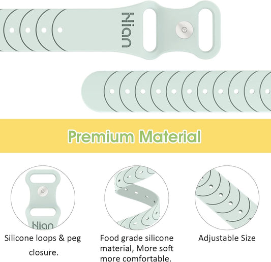 Hion Motion Sickness Bracelets Sea Sickness Wristbands for Motion Sickness/Morning Sickness/Pregnancy Nausea Anti Nausea Wristband Acupressure Nausea Bands Motion Sickness Bands(2Pairs Beryl)