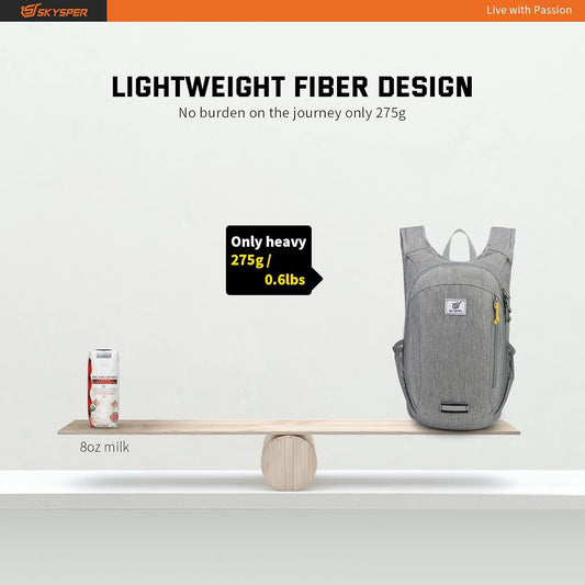 SKYSPER Small Daypack 10L Hiking Backpack Packable Lightweight Travel Day Pack for Women Men